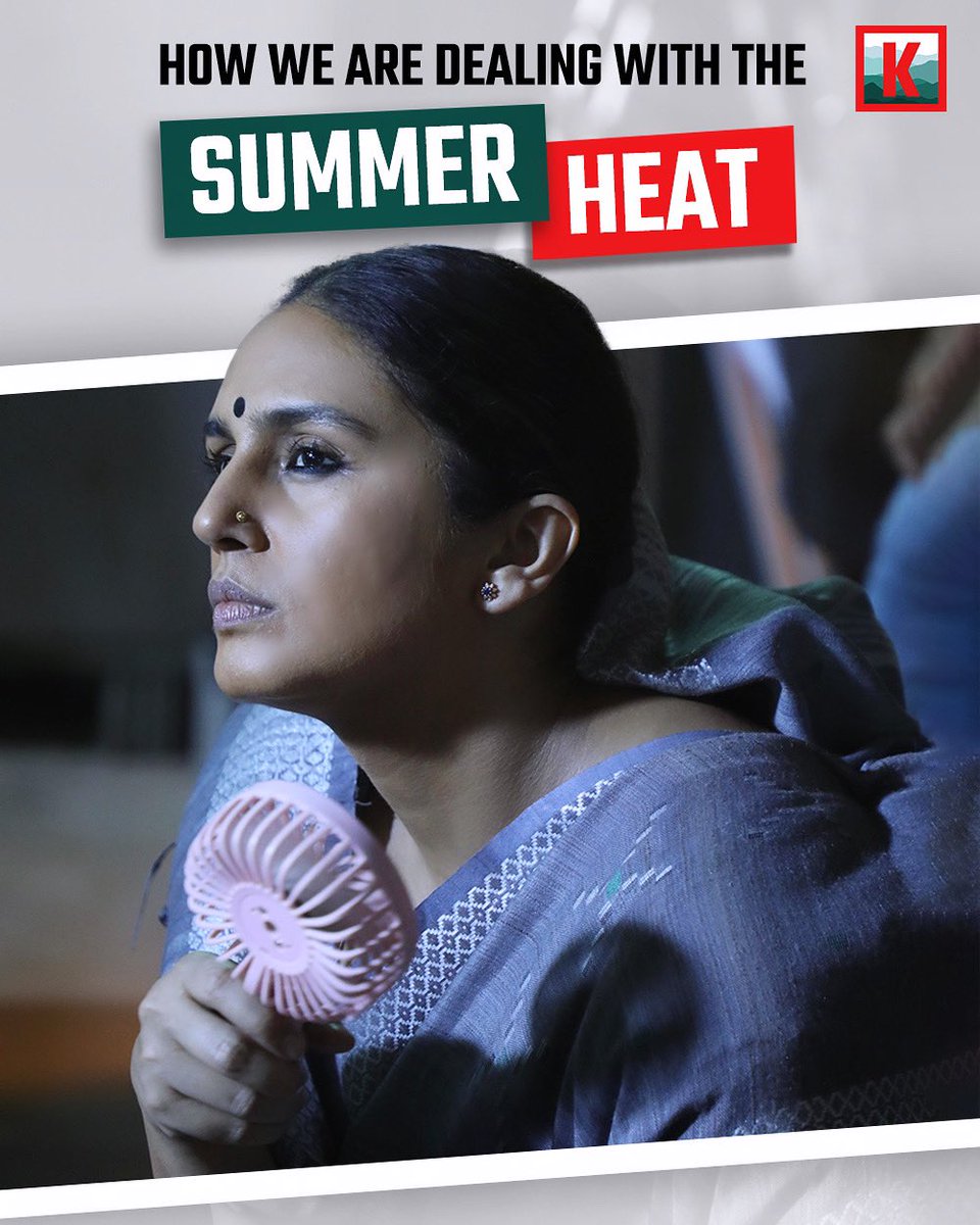 Rani Bharti is us everyday, surviving the summer with our mini fan! 🥵 @humasqureshi