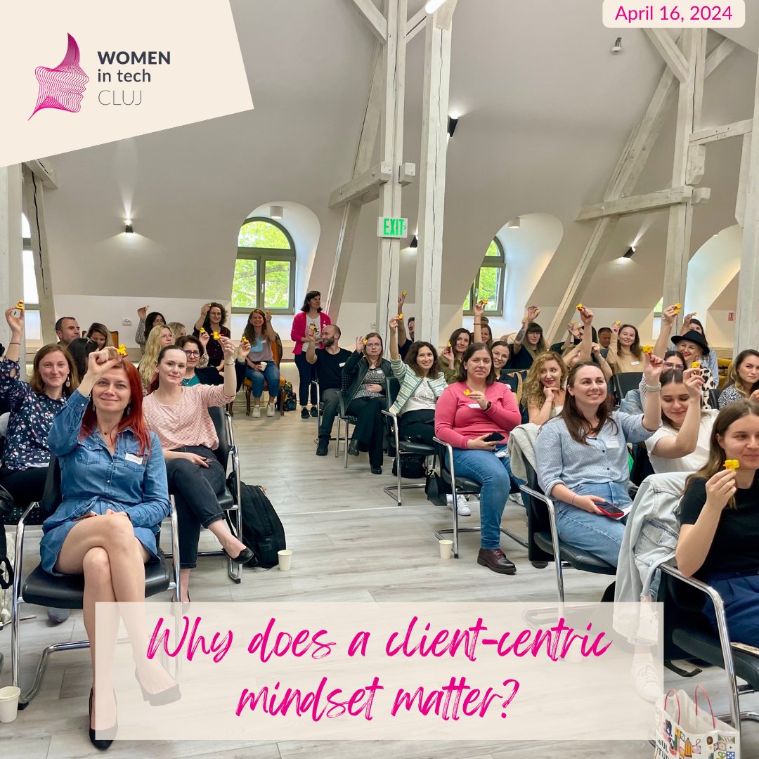 Two days ago, we hosted an enlightening event! 💫We talked about the importance of understanding and serving our clients, both external and internal 🤝. With Ildiko Sas, we debated how a client-centric mindset has the potential to make us better human beings ❤️.