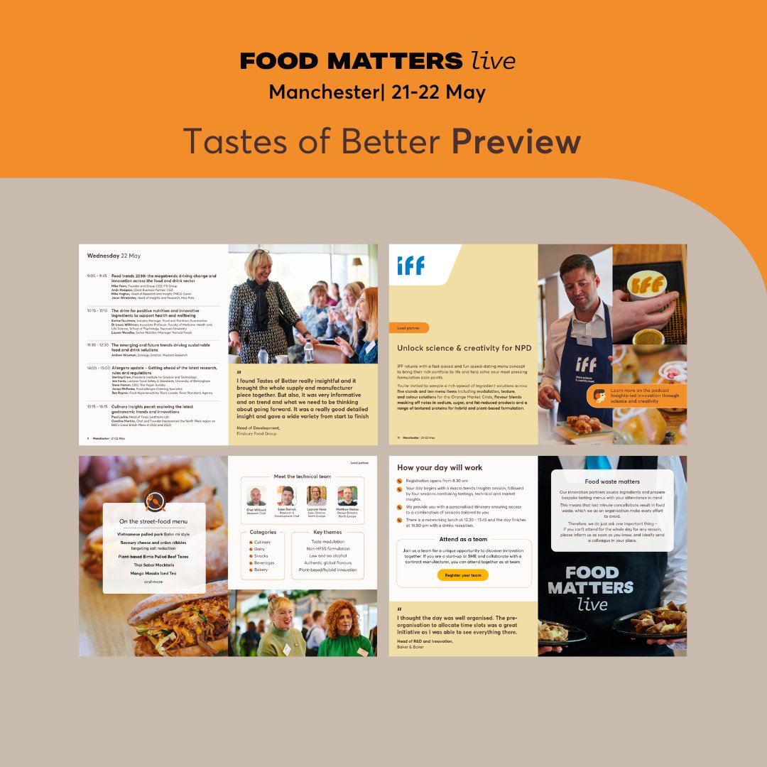 The Tastes of Better Manchester preview is now live! Inside, you’ll find the timings and programme details alongside the key ingredient categories and themes for our lead partner tasting sessions. Jump in for a taste of what’s to come next month: issuu.com/foodmattersliv…