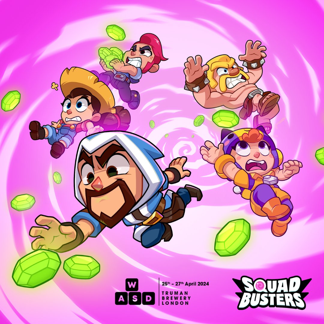 Next week at WASD, experience the soft launch version of Supercell's party action mobile game Squad Busters - available to play in the UK for the first time. Tickets are available for all days but are selling fast. Click below (link in🧵) to secure yours.👇