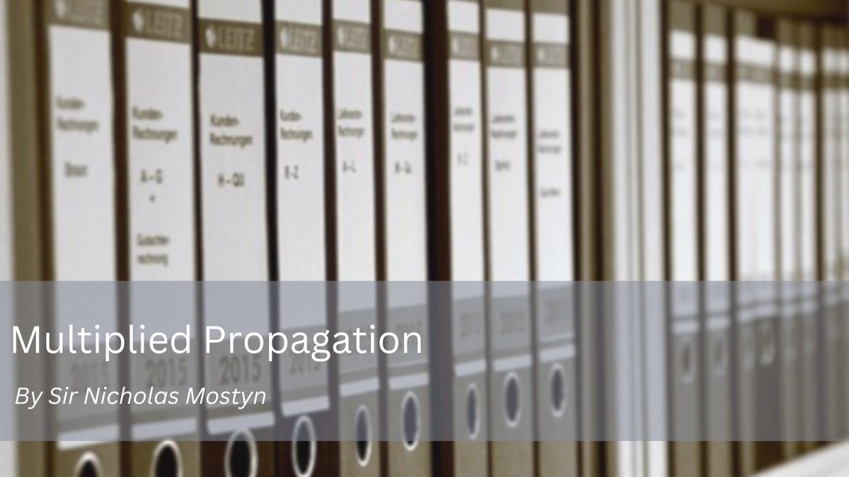 'Multiplied Propagation' by Sir Nicholas Mostyn for the Financial Remedies Journal Blog.

Read more: ow.ly/FwtH50Rh4Ct

#FinancialRemedies