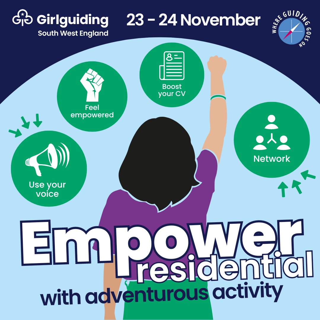 📣 Following the success of our first Empower event last year, we are really excited to be offering this year's event! Find out more and book you place now on our events website 🔗 ow.ly/mS9p50RcV93 #GGSWE #GirlguidingSWE #EmpowerResidential #GGSWEEmpower