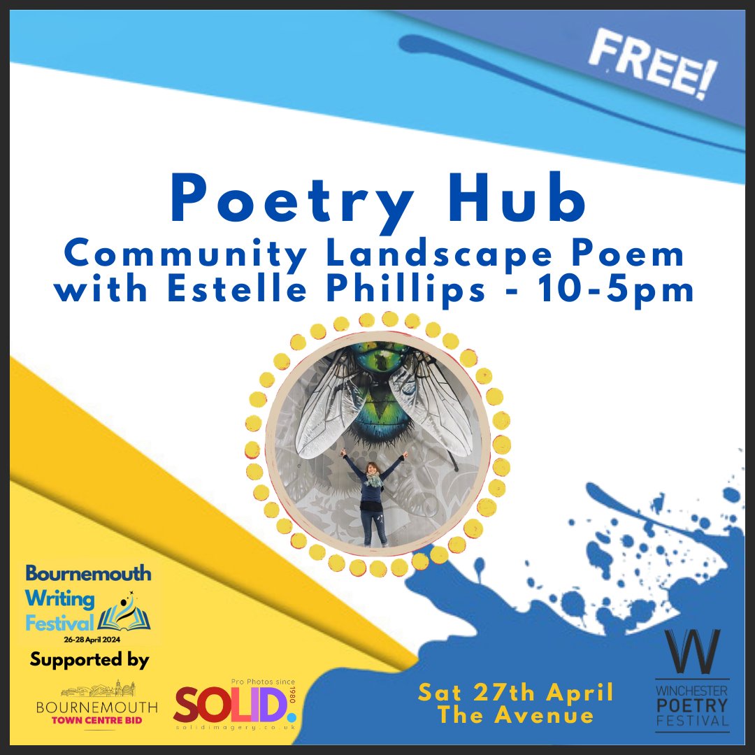 WinPoetryFest's tweet photo. This time next week we'll be bringing some poetry joy to @BmthWritingFest courtesy of @kayceepoet @YInkersole @Legalimportant @WriteBBorders 

We'll be situated at The Avenue Shopping Centre #Bournemouth from 10am-5pm

Come and say hello! https://t.co/AWkcisoWPy https://t.co/OPopk45jgh