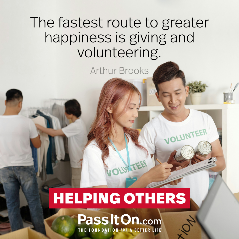 #helpingothers #passiton
.
.
.
#helping #help #others #fastest #route #greater #happiness #happy #giving #volunteering #opportunities #serve #inspiration #motivation #inspirationalquotes #values #valuesmatter #instadaily #instadailyquotes #instaquotes #instaquotesdaily #instagood