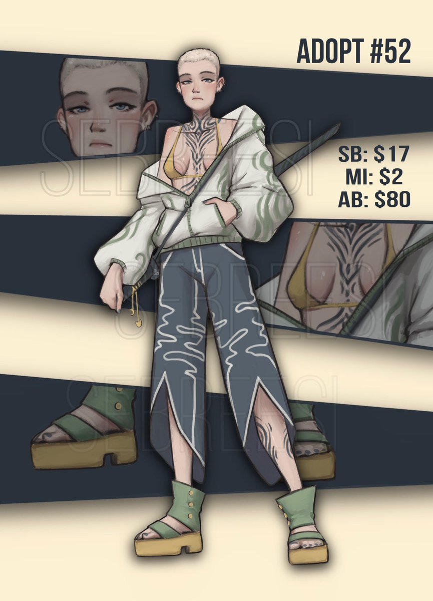 sebreesii's tweet photo. ✨New adopt✨

SB : $17
AB : $80 (commercial use) 
Minimum increase: $2

• PayPal only(USD)
All info here:  https://t.co/WJxTDSbc0s

#adoptable #adopt https://t.co/n71zuBXBl0