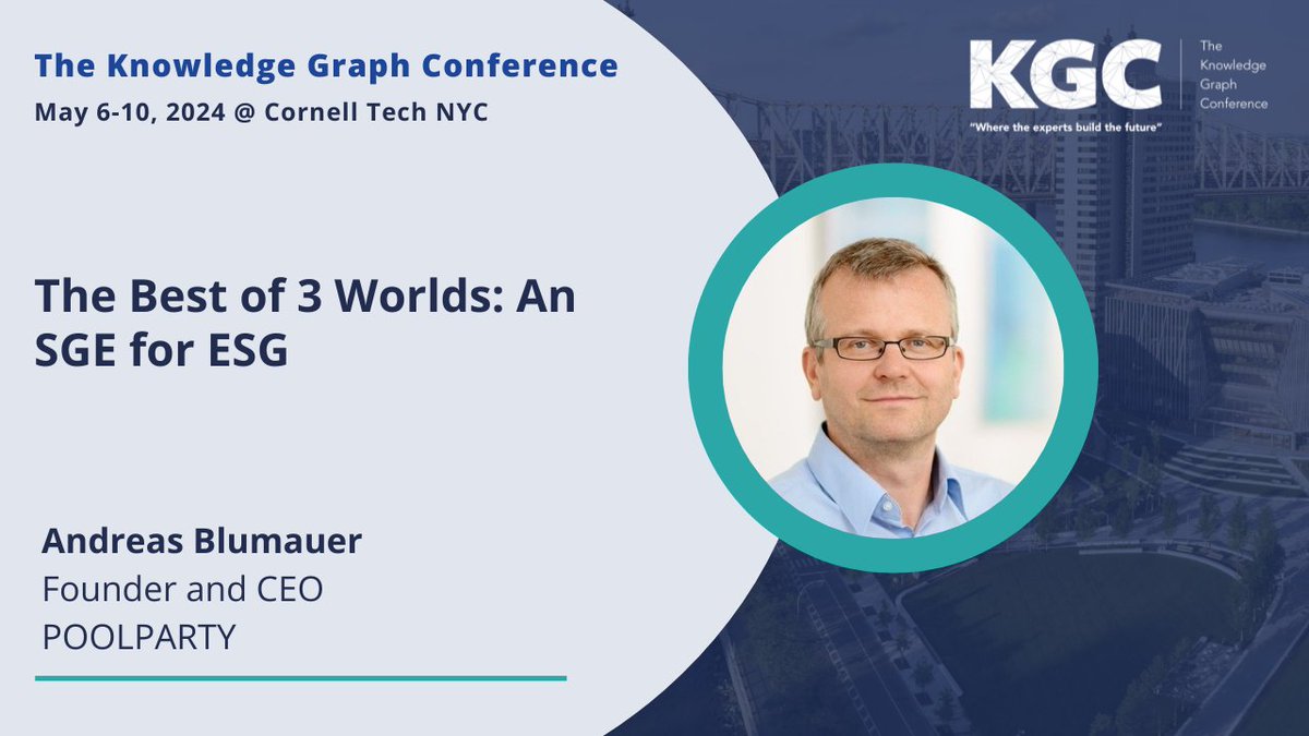 The @PoolParty_Team will be attending and speaking at the @KGConference in NYC next month! Use the code [KGC24-POOLPARTY] for 20% off  in-person passes or [KGC-VIRTUAL40] for 40% off virtual passes. See you there: hubs.li/Q02t7M400

#KGC2024