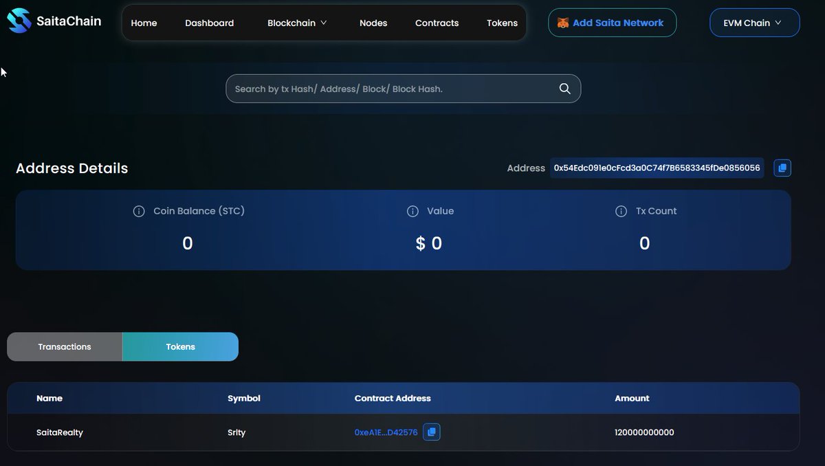 Fun fact of what you can read from SaitaScan.

When you look at creator wallet for #SaitaRealty on #SaitaChain #Blockchain and check BSCScan, you can see that it is the wallet which is managing liquidity (Pancake swap and XBridge).

#Crypto coming into #RealEstate and even soon…