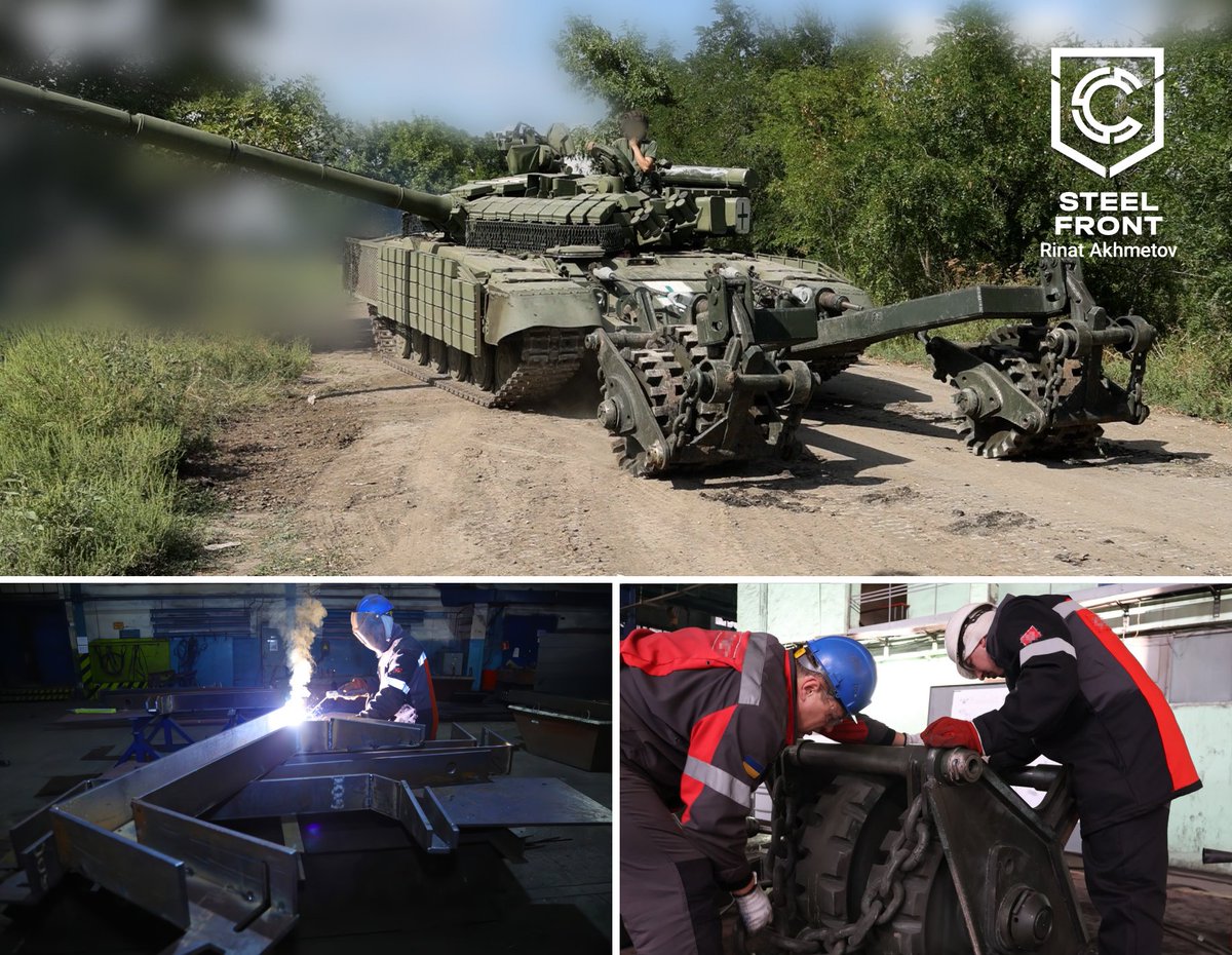 The armed forces have received 23 sets of anti-mine tank trawls as part of the 'Steel Front' military initiative. This equipment enables safe passage through enemy minefields, reducing the risk to soldiers' lives.
#UkraineWar #DefenseIndustry