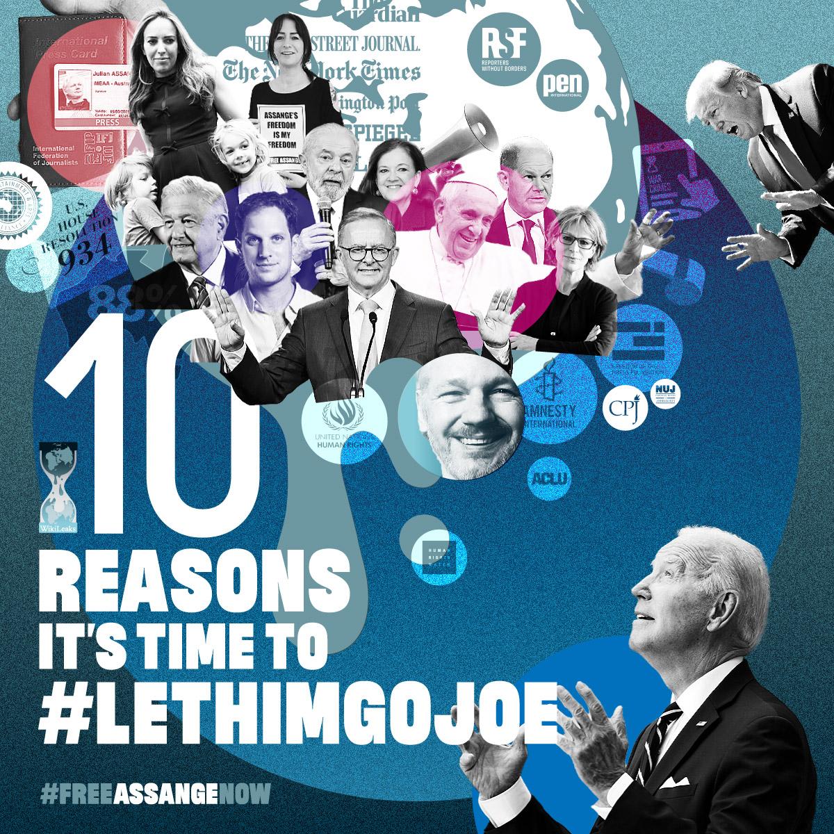 🧵10 reasons It's time to #LetHimGoJoe #FreeAssangeNOW