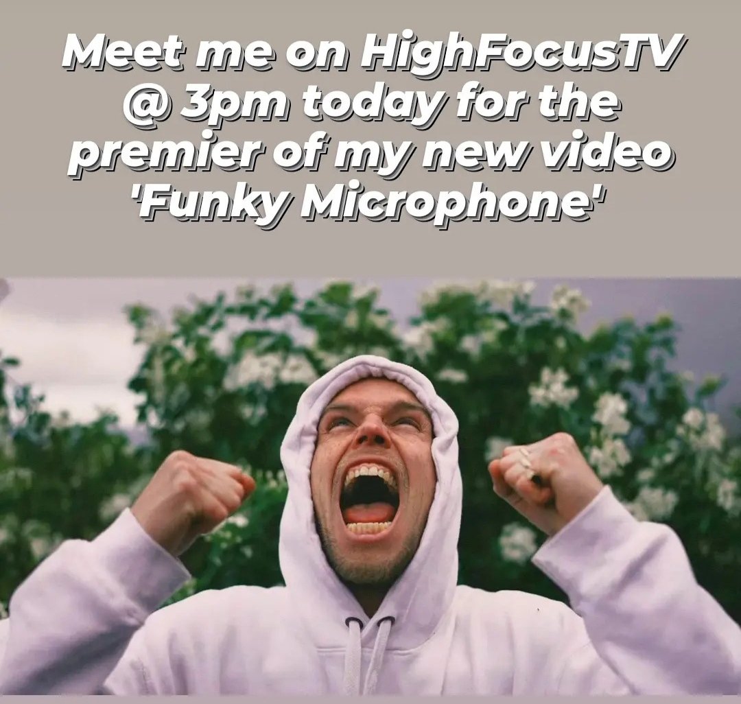 🎤 'FUNKY MICROPHONE' Video premiere 3pm today! 🔥 youtu.be/D1xTZ8LI9jY?si…