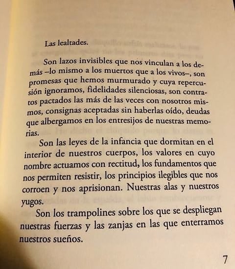 "Las lealtades", Delphine de Vigan