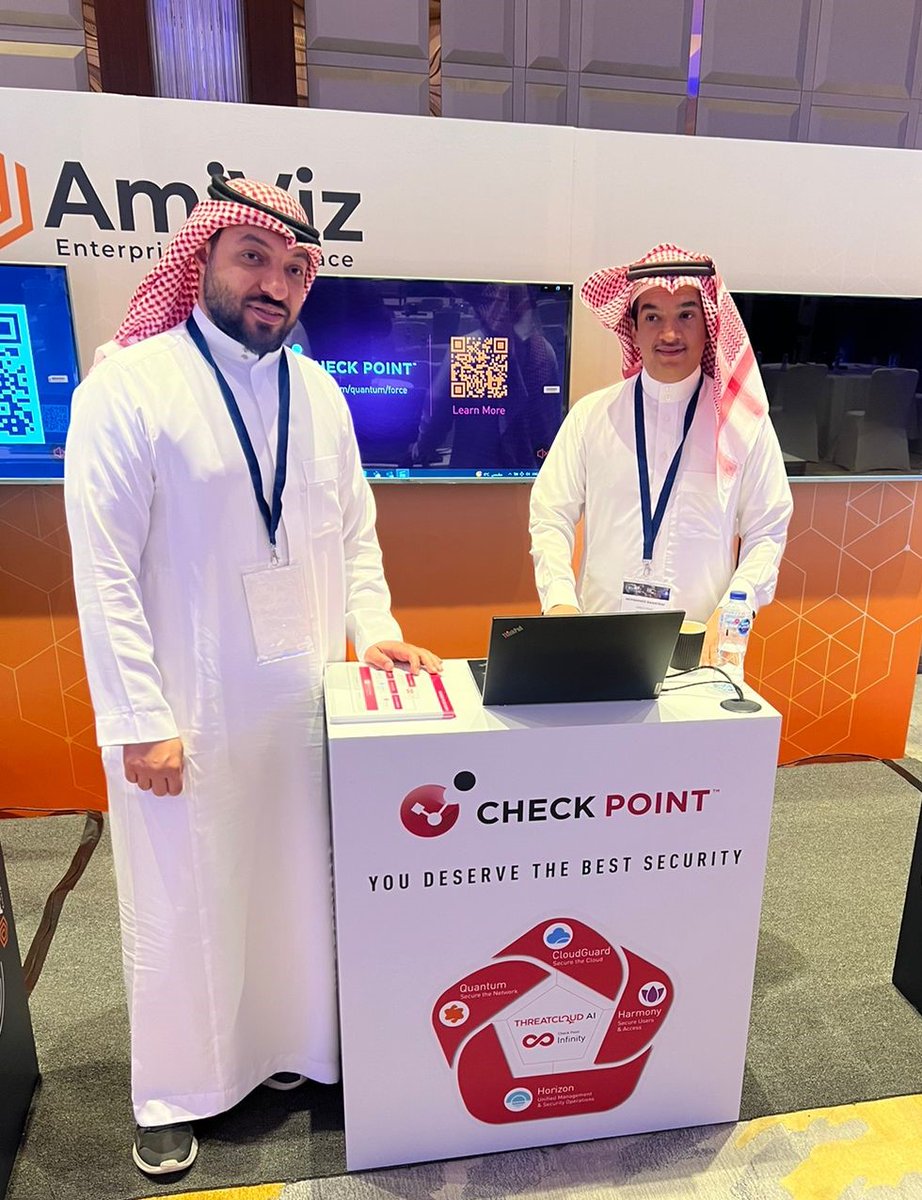 #HappeningNow The Global #SecuritySymposium has officially begun in #Riyadh, featuring our esteemed tech partners - @AlgoSec, @CheckPointSW, @PicusSecurity & @cequenceai. A special thank you to our fantastic sponsoring vendors for their invaluable contributions! #AmiViz