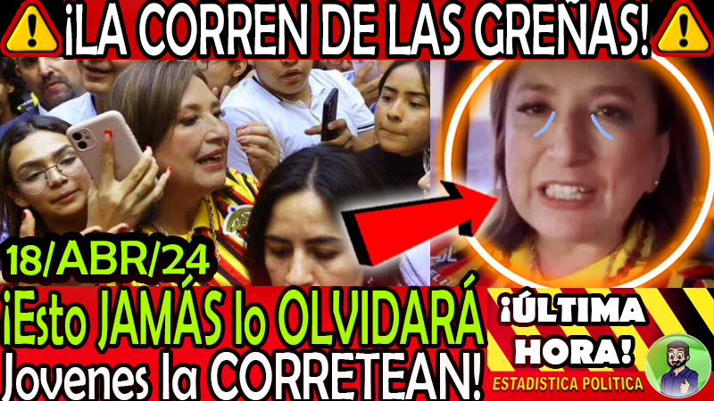 ESPOLITIC's tweet image. ¡L A   C O R R E N    D E   L A S   G R E Ñ A S! Jamás OLVIDARA esto, Universitarios la CORRETEAN! 

youtube.com/live/3R5nlvdNI…

#UniversidadDeGuadalajara #FueraXochitl #UltimaHora  #XOCHITL #EsClaudia #AZUCENA #LORET #CIRO #Doriga #ClaudiaSheinbaum #XochitlGalvez #ELECCIONES