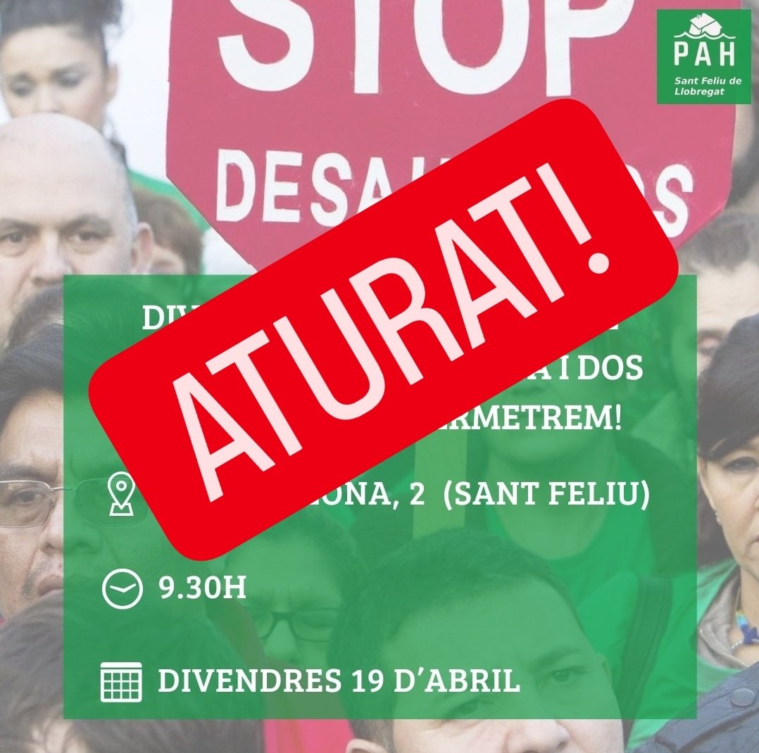 ✊🏾 Desnonament del Mohamed aturat gracias a la força de la PAH!

💁🏾‍♀️ Organitzem-nos contra el Capital, perquè l'habitatge és un dret!