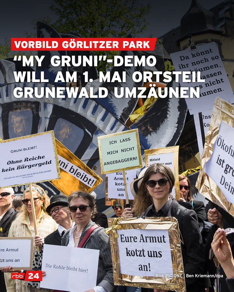 Der #Berlin​er Senat will den Görlitzer Park einzäunen, die Teilnehmer der traditionelle '#MyGruni'-Demo lieber das Villenviertel #Grunewald - zumindest am 1. Mai. Geplant sei eine Razzia mit 'Spezial-Enteignungskräften' und ein Schlag gegen die 'kapitalextremistische Szene'.