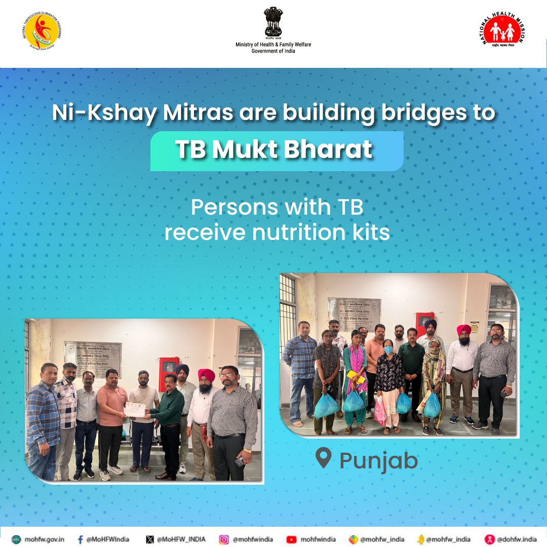 Citizens are leading the charge against TB! Different stakeholders in the community are uniting as #NikshayMitras to empower Persons with TB on their road to recovery. #TBMuktBharat #TBHaregaDeshJeetega #EndTB