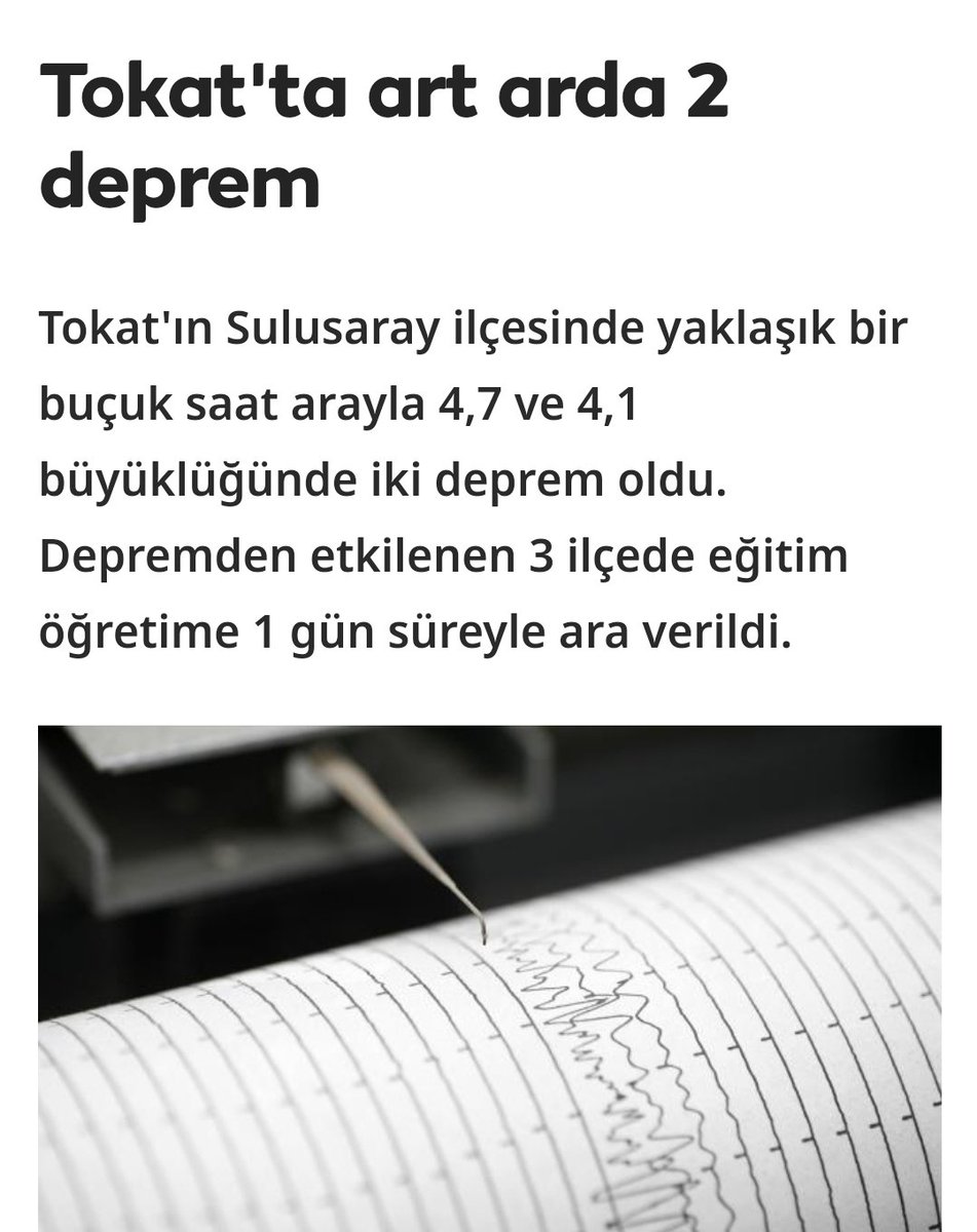 . Rabbim beterinden korusun . Geçmiş olsun yeşil memleketim #Tokat #Deprem