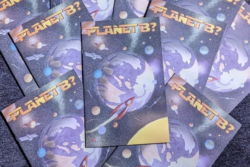 'Planet B?' #Comic - a fun important project we worked on with a great team exploring #space and new planets for humans but also looking after Planet A: Earth. @ArmaghPlanet @spacequb @UlsterUni @Ruth_HunterQUB @JimLavery1 @MissHeth @esa @NASA @RoyalAstroSoc @IrishAstronomy