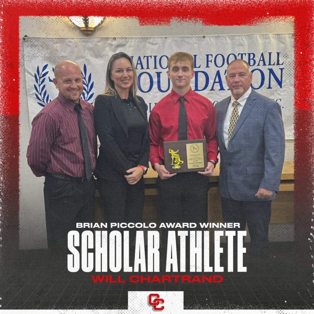 Congratulations to Will Chartrand, this years Brian Piccolo Scholar Athlete Nominee for Cooper City High School. Go Cowboys! @Principal_CCHS @CooperCityHigh