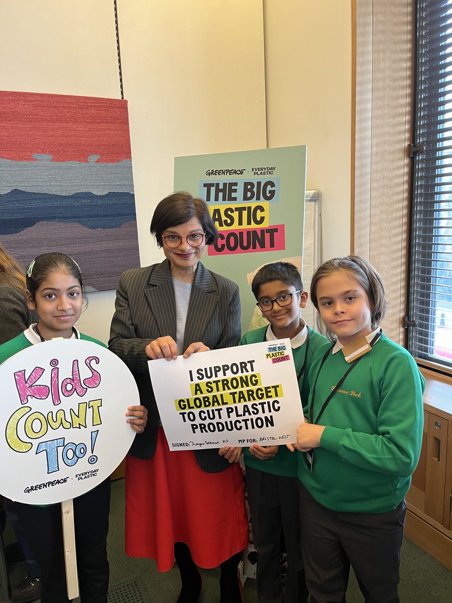 I attended #TheBigPlasticCount's youth empowerment event yesterday. It was a joy to listen to young people speak passionately about the need for a Global Plastics Treaty. I have always supported action to tackle plastic pollution & single-use plastics and will continue doing so.