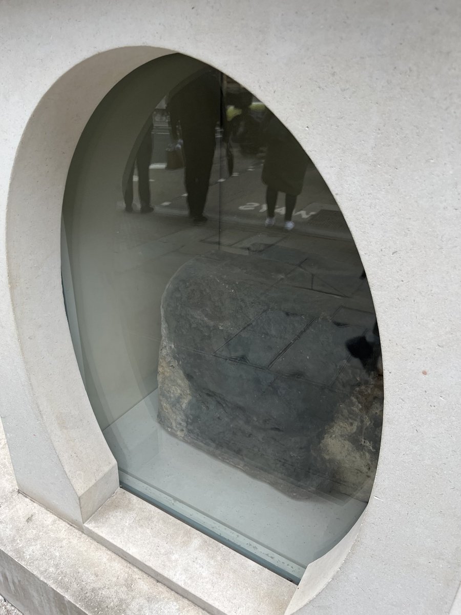 I was in London a year ago taking photos for my book on Roman London which is being published in a few weeks. This is the London Stone, possibly originally being part of a large administrative building 2000 years ago