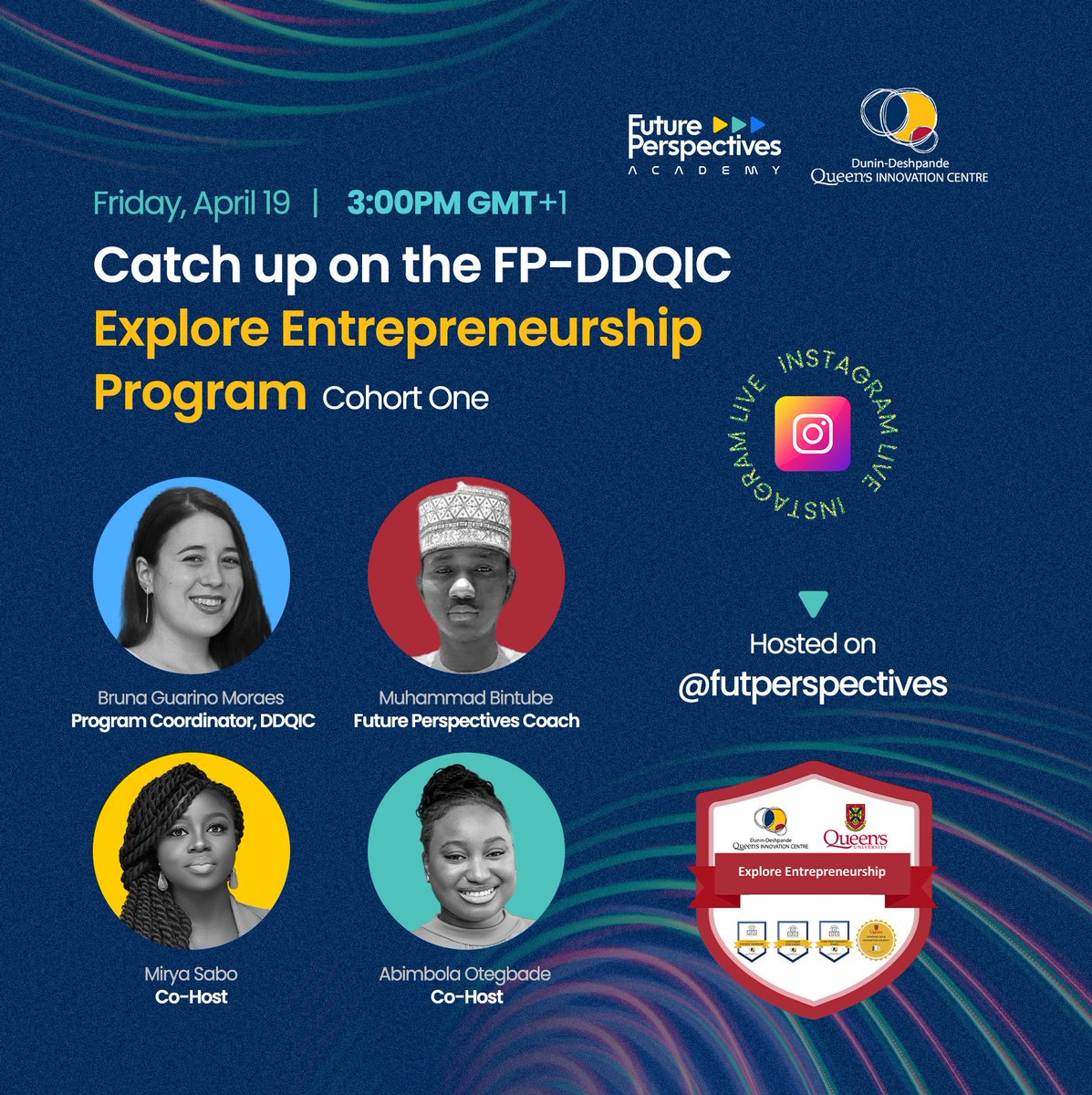 Looking forward to our lineup of guests to discuss the importance of entrepreneurship, particularly the Explore Entrepreneurship course from @ddqic .

Don't miss out. Make sure you join

Date: Friday, April 19, 2024
Time: 3:00pm

See you there!