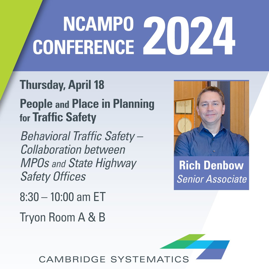 Today, Rich Denbow shares best practices, tools, and processes for SHSOs and MPOs to better collaborate on addressing behavioral safety in the planning process. Check out the full Behavioral Traffic Safety Cooperative Research Program (BTSCRP) report: hubs.la/Q02tjs1X0