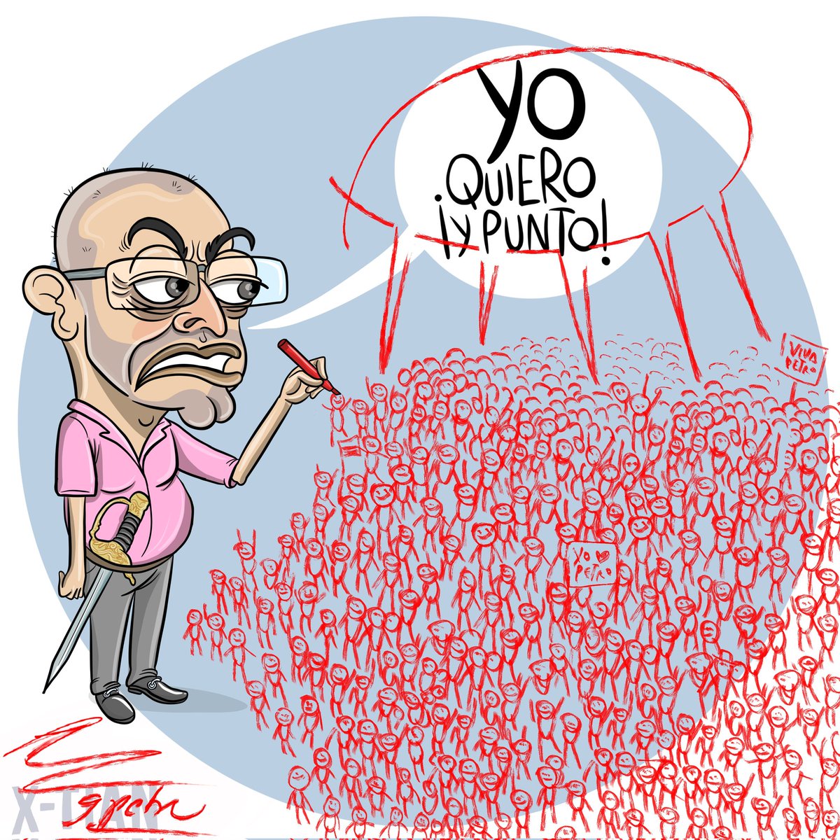 LA VOLUNTAD 'DEL PUEBLO'. Mi caricatura hoy en @PublimetroCol