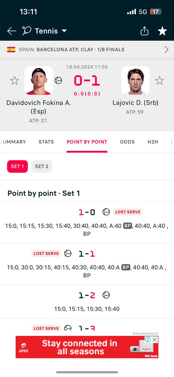 Lajovic secures Set One as a big bros 😈
