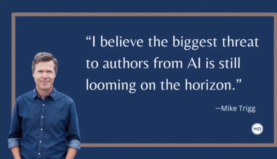 Great article written by Mike Trigg for @WritersDigest AI is a concerning topic for us authors that needs to be explored on all sides of the conversation. This article is a great start. ~B. writersdigest.com/be-inspired/th…