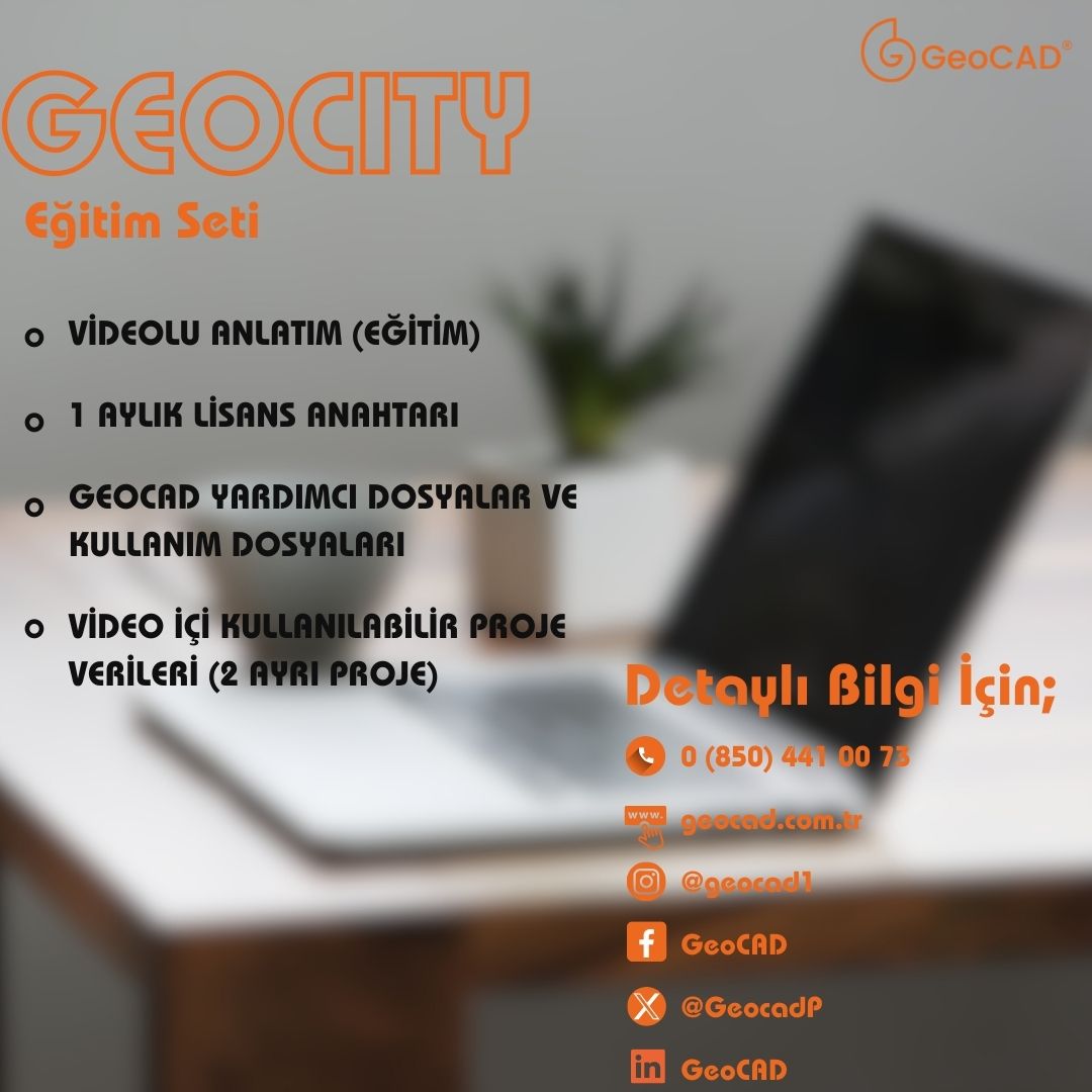 GeocadP's tweet photo. GEOCITY EĞİTİM SETİ ÇIKTI!!
Talep etmek için:
https://t.co/EIhW15L5CO

#geocad #surveying #geomaticsengineering #video #eğitim #talep #etmek #cbs #harita #yerli #milli #cad #teknoloji #yazılım #gis #haritamühendisliği https://t.co/ZeoqQ3jehZ