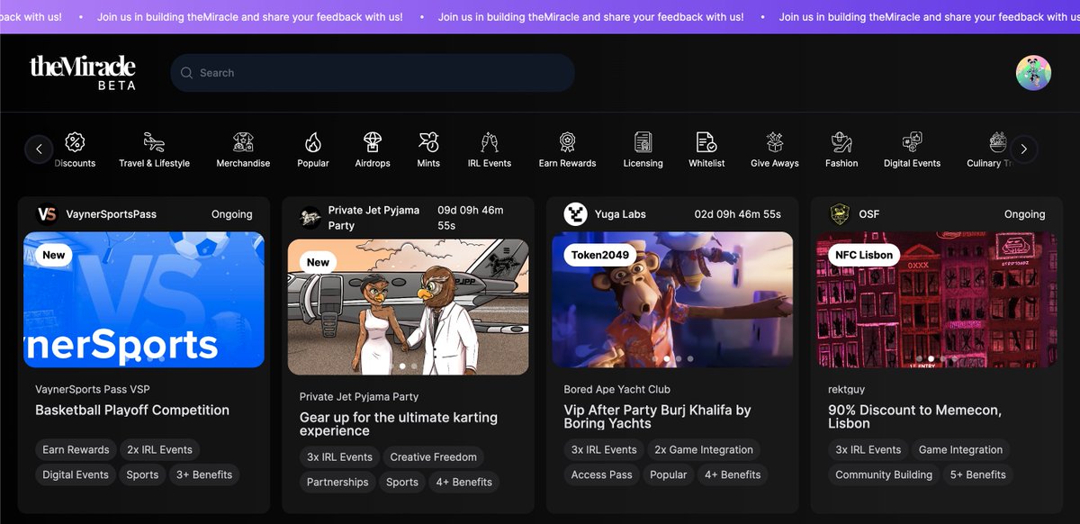 themiracle_io's tweet photo. GM GM Frens 🩶
Explore our latest enhancements and share your feedback. As a Web3 user, what do you need? What features are we missing? Do you have any feature requests? https://t.co/mYp2Alvu0a