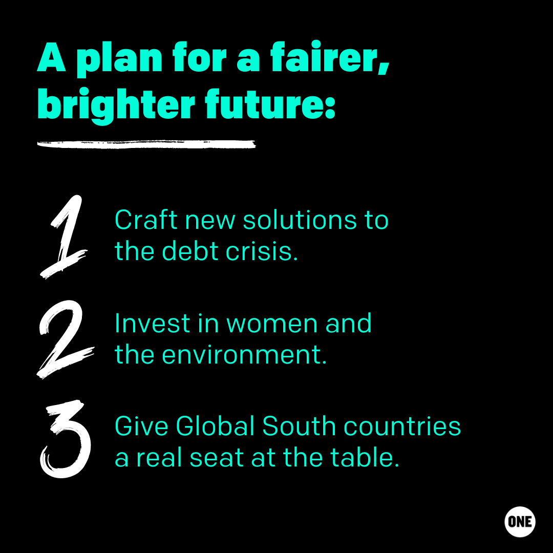 I joined @ONECampaign in calling on @IMFNews to: 1️. Craft new solutions to the debt crisis. 2. Invest in women and the environment. 3️. Give Global South countries a real seat at the table. Read our 10-point plan: data.one.org/10pointplan