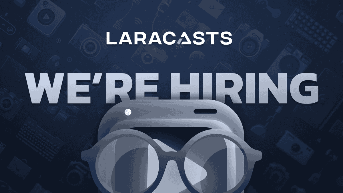 We're hiring a video editor/producer for Laracasts to work on all sorts of fun projects. 🚀 Most of my pals here are programmers, but if you know someone who might be interested, please share. :) - Full-Time - Fully Remote - Maximum Freedom - Pays $90k per year