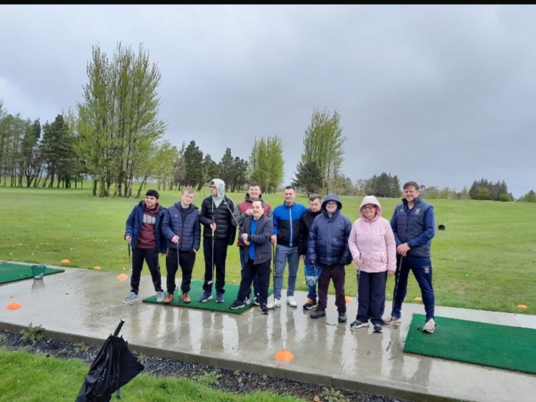 Great first day coaching with Western Care Association. #golf4all #golfIreland #CastlebarGolfClub #mayosportspartnership