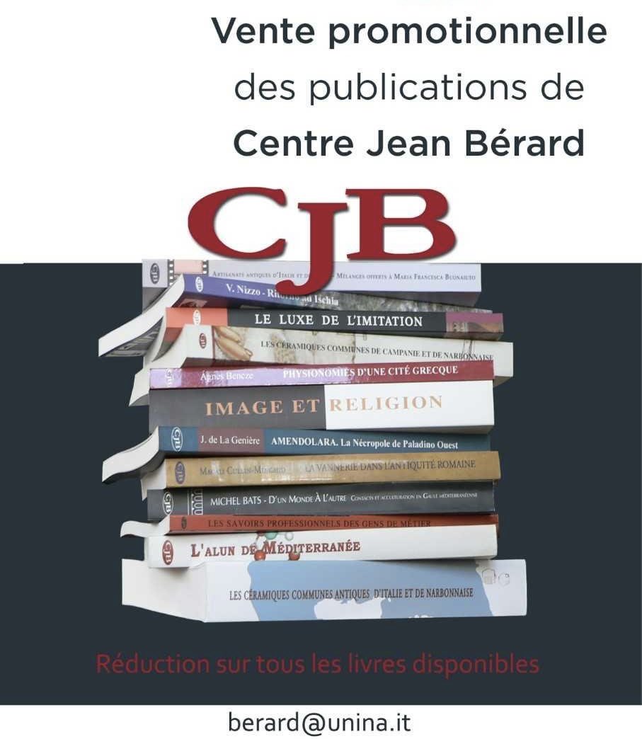 📢 Vente promotionnelle des #publications du Centre Jean Bérard !
📅 du 19 au 23 avril 2024
 👉 Catalogue et bon de commande : centrejeanberard.cnrs.fr/spip.php?rubri…