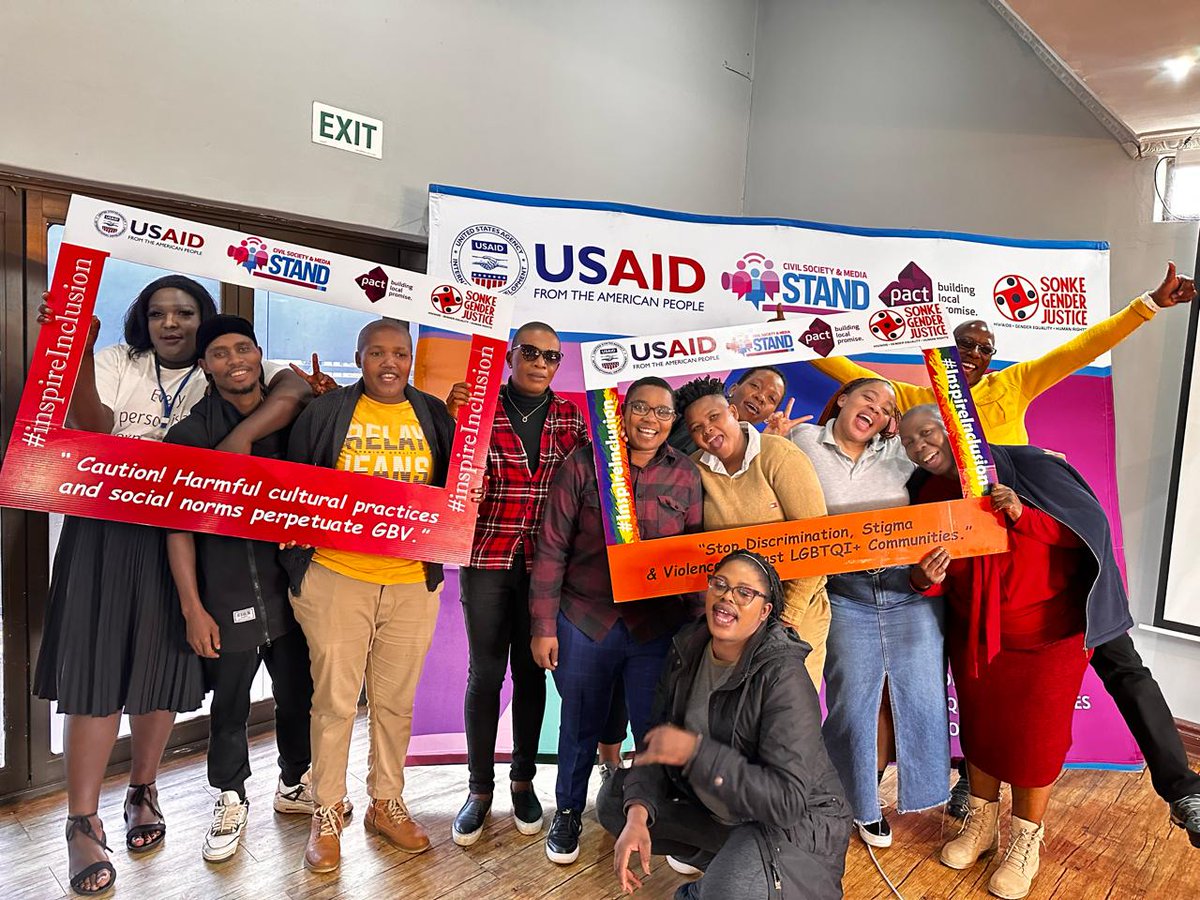 Sonke's @USAID_SAfrica #KhutloActivity team supported the program’s local implementing partner Phelisanang Bophelong on a training workshop for Leribe district community mobilizers in #Lesotho this week. #Lgbtqi