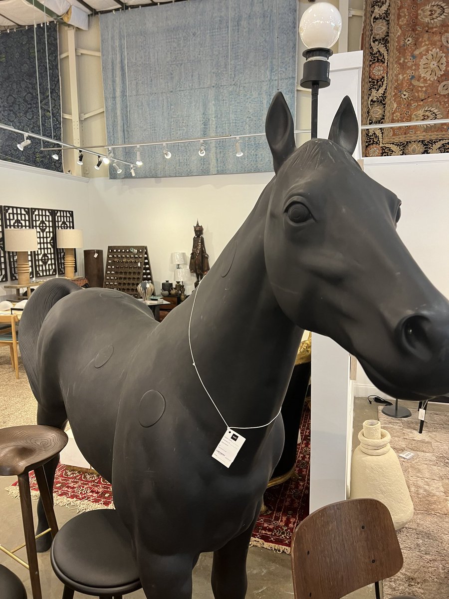 Need help. What room in the house would be best for this $3500 horse lamp? 🐴💡