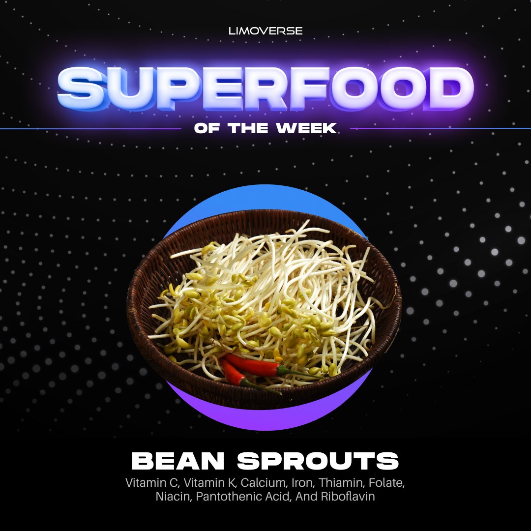 Bean sprouts are used in various Asian cuisines and come from mung beans 🫘 They are known to speed up the healing or recuperation process because of Vit K and Vit C present in them 🩸 Few calories yet packed with ample nutrients and cancer-fighting properties, a #Superfood…