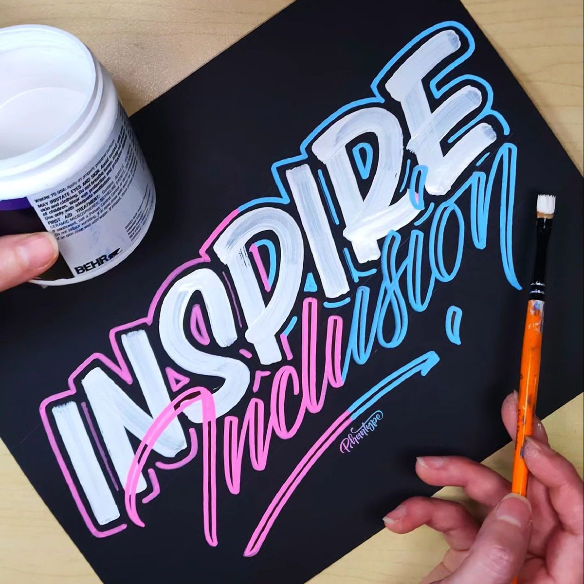 'Honored to share my heARTwork for the #IWD2024 challenge - empowering, supporting & recognizing female #lettering talents worldwide. Solidarity through creativity,' said Susan Phan, a #LetteringDesigner & #Muralist in #Canada 🇨🇦 #artcommunity #letteringcommunity #handlettering