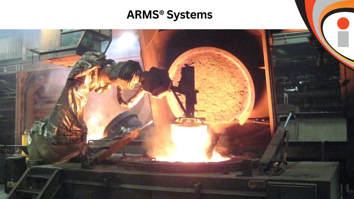 The Inductotherm ARMS® System is a patented concept that uses a robot to perform the hazardous operations that would otherwise be handled by a furnace operator, allowing the melt deck worker to be relocated to the control room. Click: inductotherm.com/products/arms-… #Induction