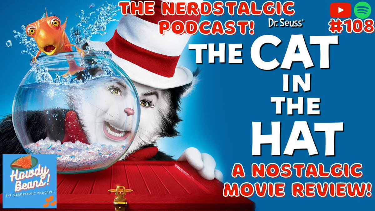 This wasn't meant to come until the summer, BUT because of massive demand & huge interest well you all asked for it, so im doing it! This week coming to the podcast I will be Reviewing the 2003 movie - The Cat In The Hat 😺🎩 #thecatinthehat #drseuss #moviereview #smashmouth