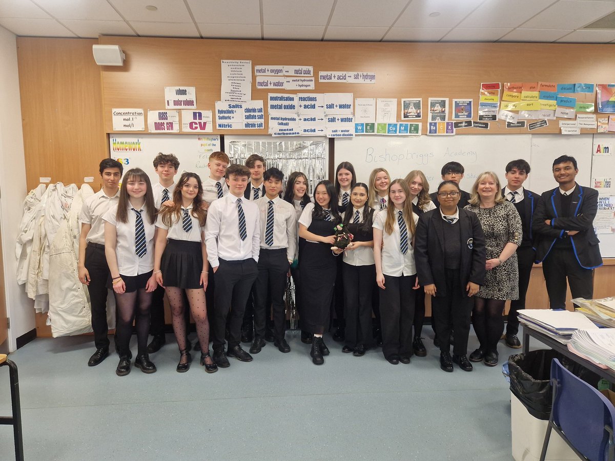 Farewell to AH chemists of 2024. Some I have taught all the way from S3 and S4. Good Luck for all your future life