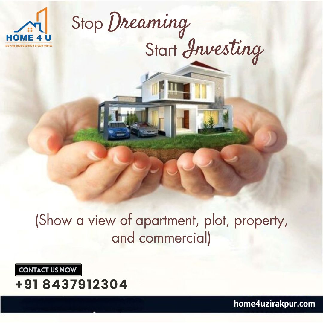 Stop dreaming, start investing, and make your dream home a reality with Home 4 U! 🏡💼

Get in touch with us:
📞: 8437912304
📧: home4uderabassi@gmail.com
📍 SCO 12, Rosewood estate, Gulabgarh, Dera Bassi, Punjab

#StopDreaming #StartInvesting #DreamHome #Home4U