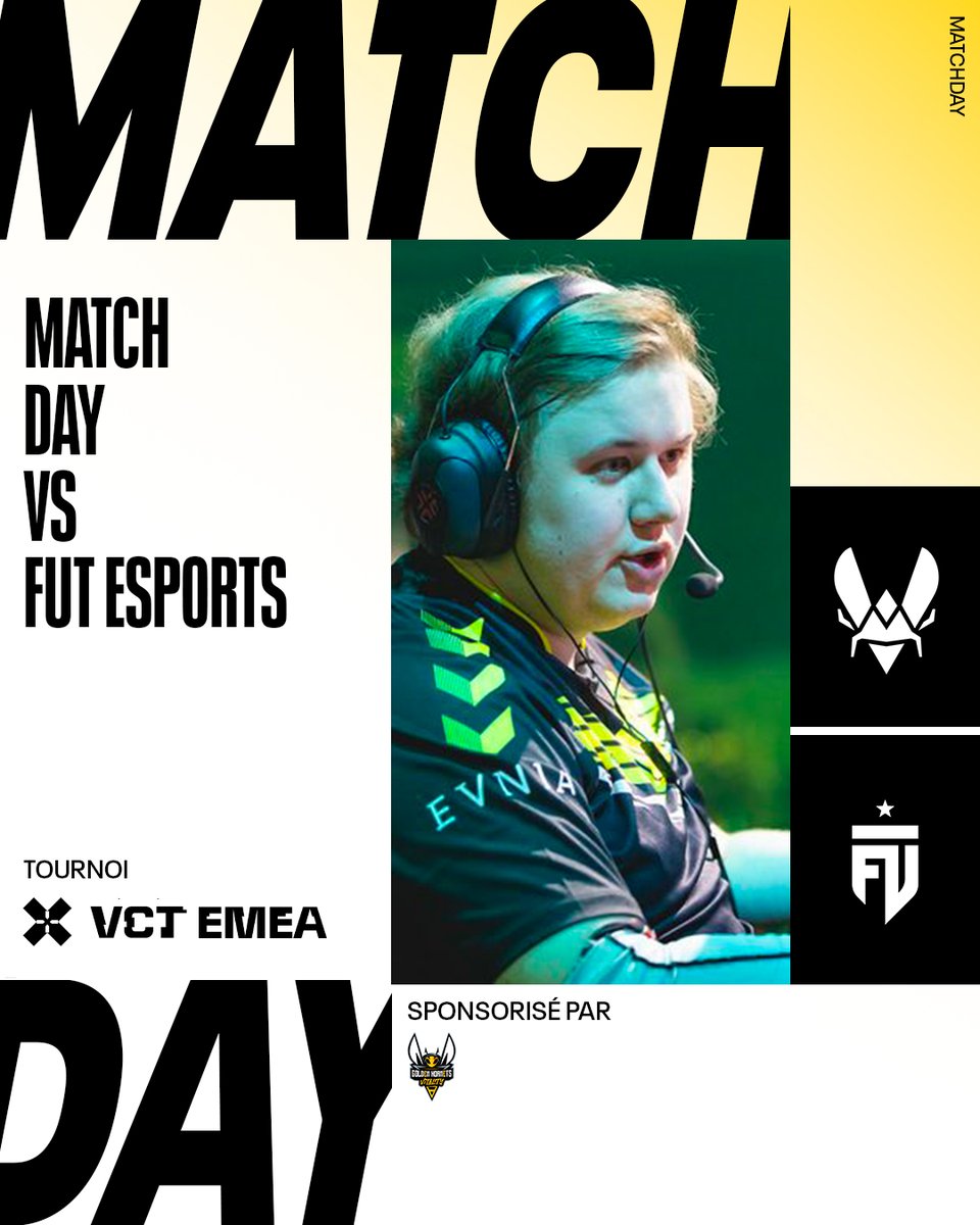 🚨 𝐆𝐀𝐌𝐄𝐃𝐀𝐘 #VCTEMEA 🚨 Nos abeilles sont de retour pour faire tomber nos némésis ! 🆚 : @FUTesportsgg ⌚️ : 20h 📺 : twitch.tv/KaffWorld #VITWIN #GHwithV