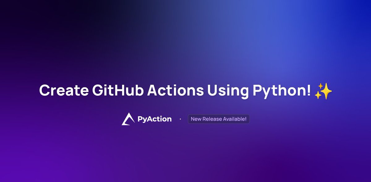 lnxpylnxpy's tweet photo. Introducing #PyAction v0.5! β¨
This release contains one of the coolest features ever! Imagine using @github's Issue Forms as your #Python project's front end! How cool would it be?!
Well, you have it now!
Check it out: https://t.co/h89s2JefPs
GH Repo: https://t.co/pSawZSitCg https://t.co/OsZKve5CP8