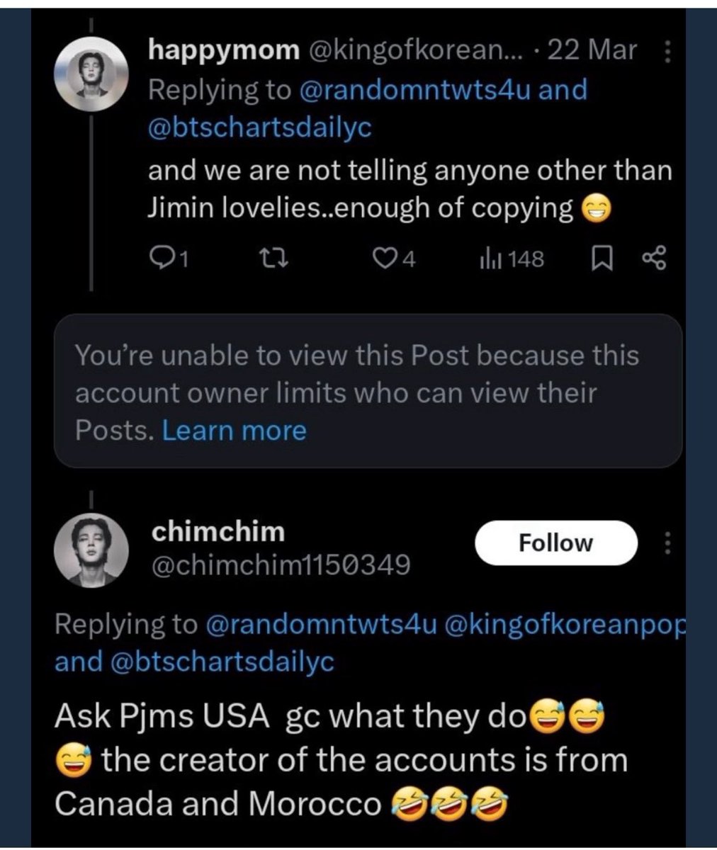 BeckySTREAMS's tweet photo. I remember Brazilian army protesting @jjkstream playlists whenever she sees high filter rate for Jk . So kindly i ask The Same Concerned Brazilian Army to protest Pjms using Vpn to chart on Usa Spotify but Bb still filters their streams proving their usage of Vpn
Proof👇 https://t.co/R0ZKWqHAX0