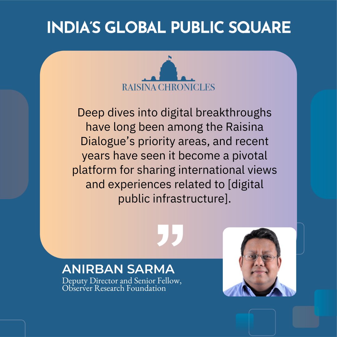 [India's advocacy] for a human-centric approach to #technology... was consonant with its efforts to champion the cause of the #GlobalSouth, and to act as a unifying force for the developing world. @asarma2710