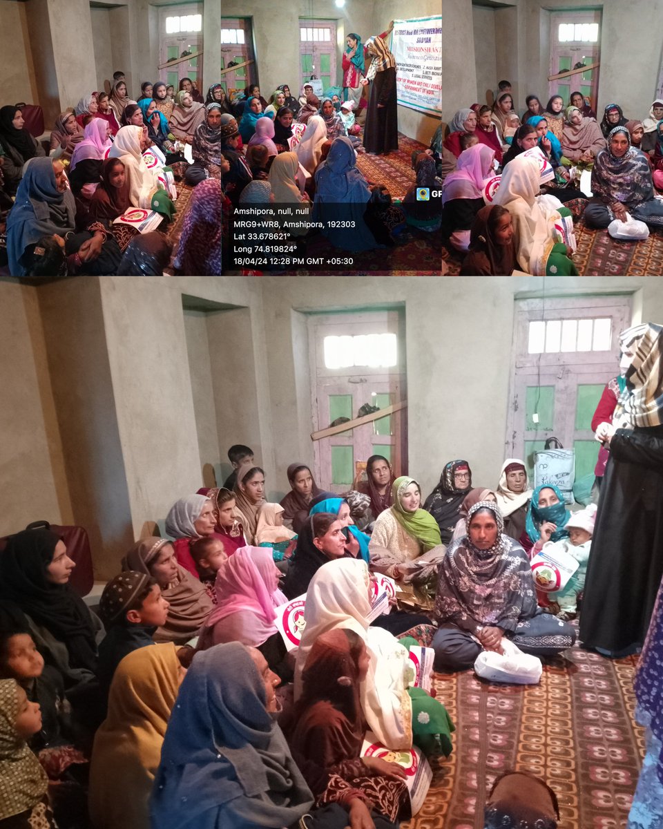 SANKLAP-hew SPN  organized an awareness programme at chek Amshipora  on the '#BetiBachao Beti Padhao' initiative. The programme aimed to promote the importance of saving & educating the girl child. These efforts aimed to #empowergirls and ensure #genderequality in the community.