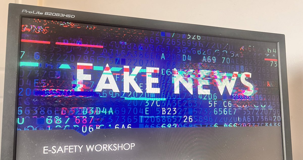 Fake News is one of six sessions that we will deliver to young people. Fake news is a big topic in e-safety, as not many young people realise the risk factors and consequences of fake news. 

#YouthWorker @natyouthagency